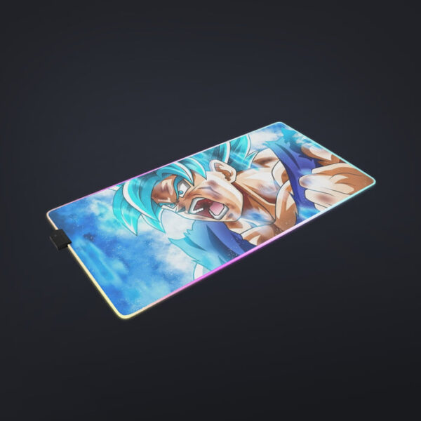 Dragon Ball Goku Blue Kaioken Ultra Instinct Epic 3D cool LED Mouse Pad