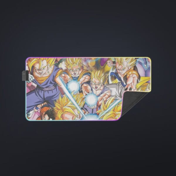 DBZ Goku Gohan Goten Super Saiyan Kamehameha Color Design Cool LED Mouse Pad