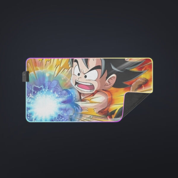 Dragon Ball Energy Kid Goku Blue Kamehameha cool LED  Mouse Pad