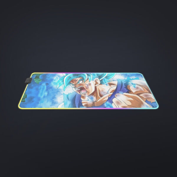 Dragon Ball Goku Blue Kaioken Ultra Instinct Epic 3D cool LED Mouse Pad