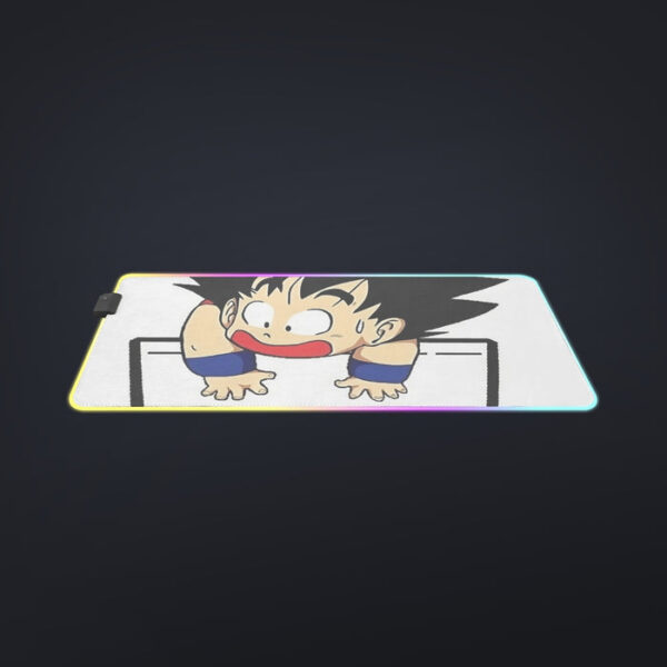 Smiling Goku On Pocket Of Dragon Ball Z LED Mouse Pad