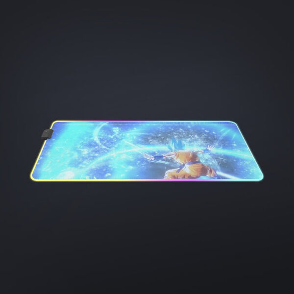 DBZ Goku SSGSS Saiyan God Blue Aura Blasting Streetwear cool LED  Mouse Pad