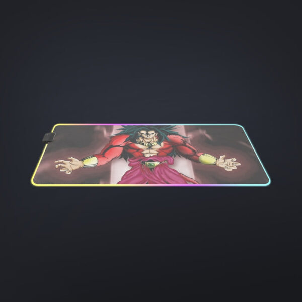 Dragon Ball Z Legendary Super Saiyan Broly 4 Dope Aura cool LED Mouse Pad