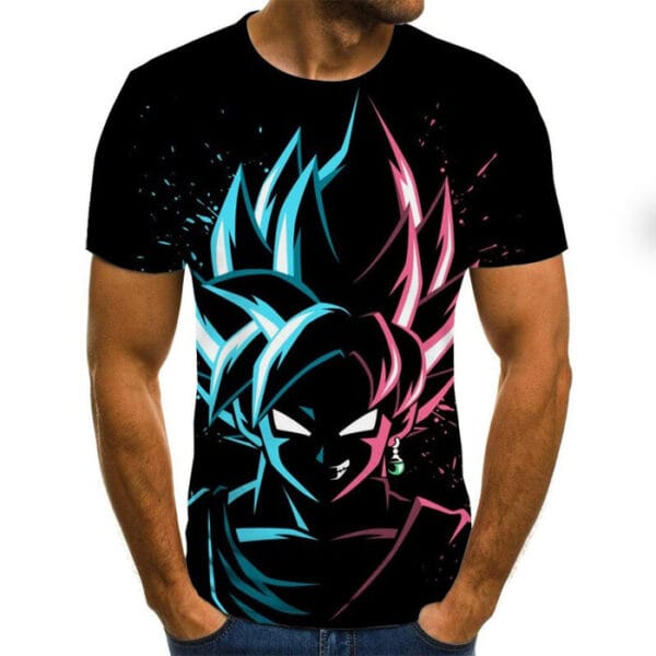 Dragon Ball Super  SSGSS Goku x Black Goku SSJ Rose Shirt