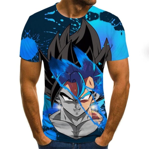 Dragon Ball Z  SSJ Goku Painted T-Shirt