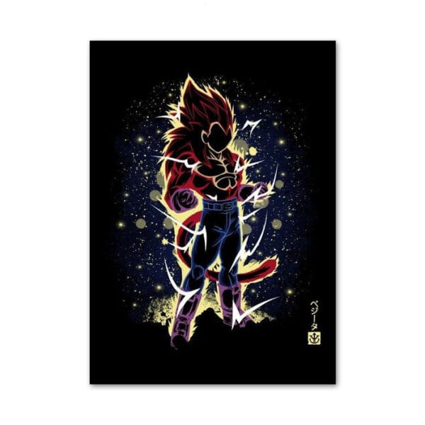 Dragon Ball GT Gogeta Super Saiyan 4 Painting