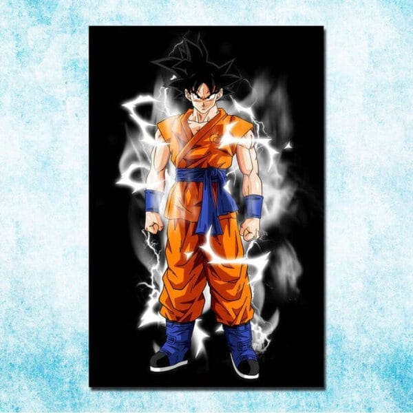 Dragon Ball Z Goku Lightning Wall Art Painting