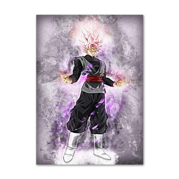 Dragon Ball Super Goku Black Rose Painting