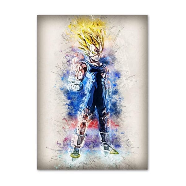 Dragon Ball Z Vegeta Super Saiyan Painting