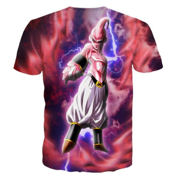 Majin Ultimate Mighty Kid Buu Tie Dye Lightning Amazing 3D T- Shirt