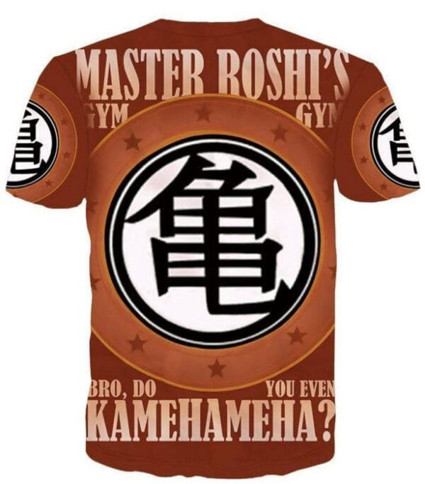 Master Roshi Gym Bro Do You Even Kamehameha Funny DBZ T-Shirt