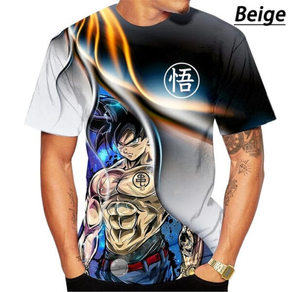 Ultra Instinct Goku Dragon Ball Z T-Shirt Beige Variant