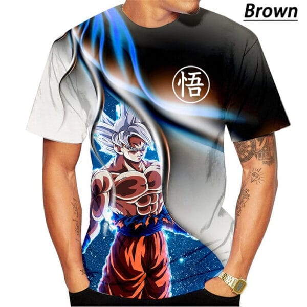 Ultra Instinct Goku Dragon Ball Z T-Shirt Brown Variant