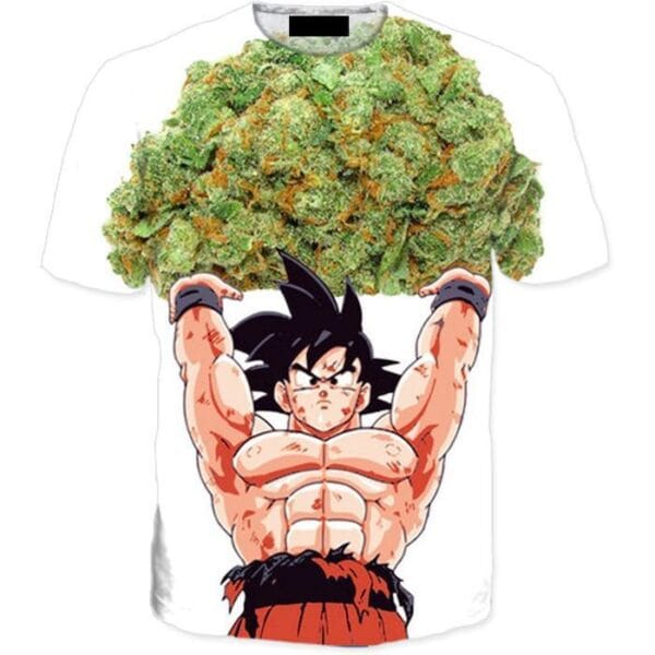 Dragon Ball Goku Ganja Weed Marijuana Spirit Bomb T-Shirt